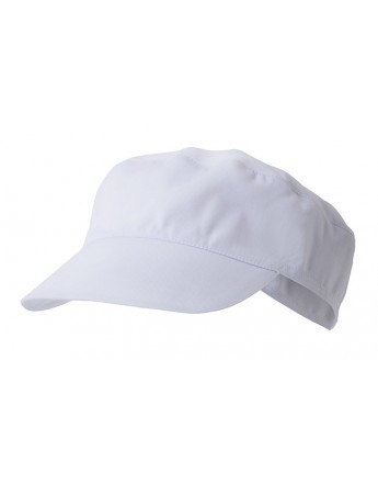 GORRO CON VISERA BLANCO