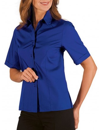 BLUSA KYOTO.M/CORTA.65/35%.115GR. BLU CINA