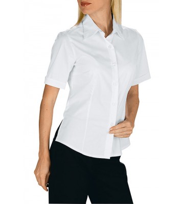 CAMISA M/C.TENERIFE.STRECHT.97%ALG/3%SPANDEX.136GR.BCO