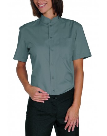 CAMISA UNISEX DUBLINO.M/C.1B.65/35%.GRIS.