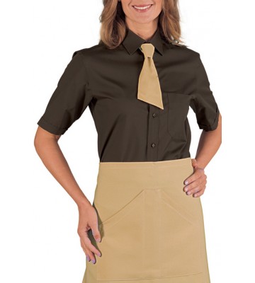 CAMISA UNISEX M/CORTA.65/35%.115GR. CACAO.