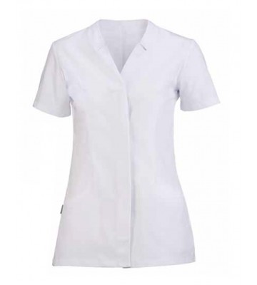 CASACA MANGA CORTA SIN CUELLO CON TAPETA