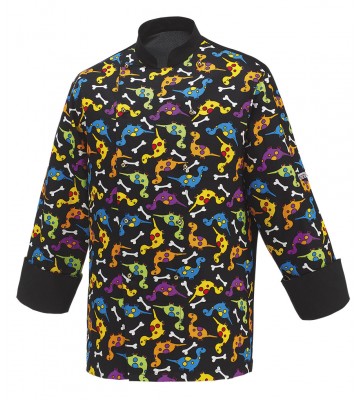 BLACK DINO.CHAQUETA UNISEX.ESPALDA AIR PLUS.CUELLO+PUÑOS ANTIMANCHA