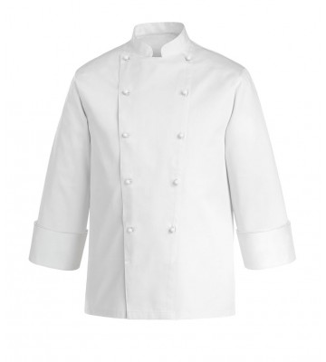 SCHOOL JACKET. CHAQUETA COCINA UNISEX.10 BOT. ESPALDA AIR PLUS.