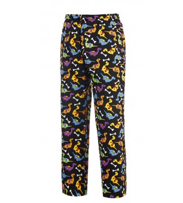 DINO . PANTALON UNISEX COCINA. GOMA+CINTA AJUSTABLE.