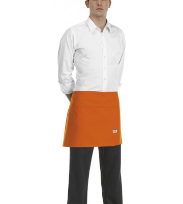 DELANTAL DE CINTURA.BOLSILLO DOBLE. ORANGE . PACK 2 UNIDADES (PRECIO UNIDAD)