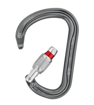 WILLIAM SCREW-LOCK, MOSQUETON DE ALUMINIO ASIMETRICO DE GRAN CAPACIDAD