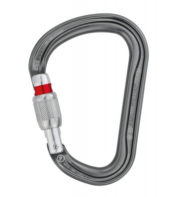 WILLIAM SCREW-LOCK, MOSQUETON DE ALUMINIO ASIMETRICO DE GRAN CAPACIDAD
