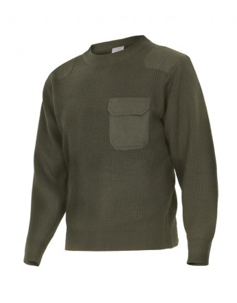 JERSEY DE PUNTO GRUESO DE CUELLO REDONDO