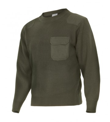 JERSEY DE PUNTO GRUESO DE CUELLO REDONDO