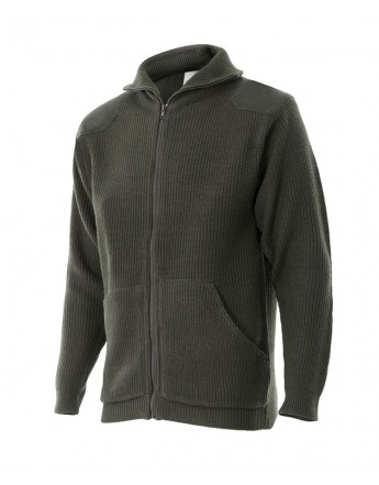 CHAQUETA DE PUNTO GRUESO DE CUELLO ALTO