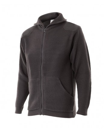 CHAQUETA DE PUNTO GRUESO DE CUELLO ALTO