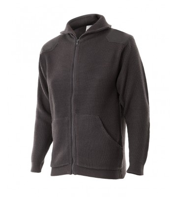 CHAQUETA DE PUNTO GRUESO DE CUELLO ALTO