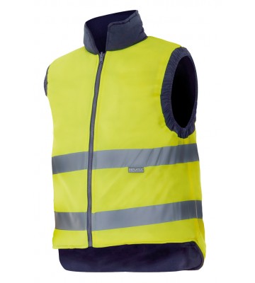 CHALECO ACOLCHADO REVERSIBLE ALTA VISIBILIDAD