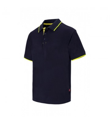 POLO BICOLOR RAYA MANGA CORTA