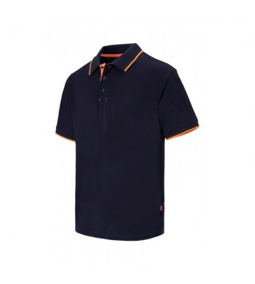 POLO BICOLOR RAYA MANGA CORTA
