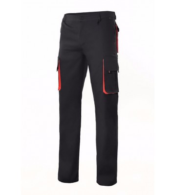 PANTALON BICOLOR MULTIBOLSILLOS CON REFUERZO DE TEJIDO