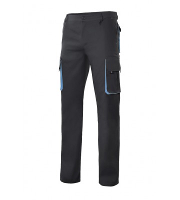 PANTALON BICOLOR MULTIBOLSILLOS CON REFUERZO DE TEJIDO