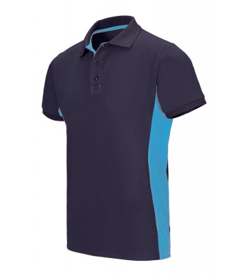 POLO BICOLOR MANGA CORTA