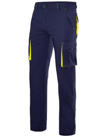 PANTALON STRETCH BICOLOR MULTIBOLSILLOS FORRADO