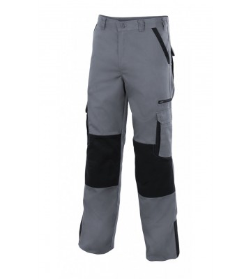 PANTALON BICOLOR MULTIBOLSILLOS CON REFUERZO DE TEJIDO