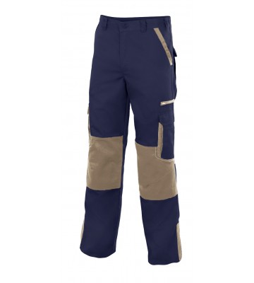 PANTALON BICOLOR MULTIBOLSILLOS CON REFUERZO DE TEJIDO